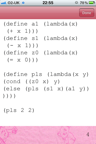 iScheme iPhone screenshot